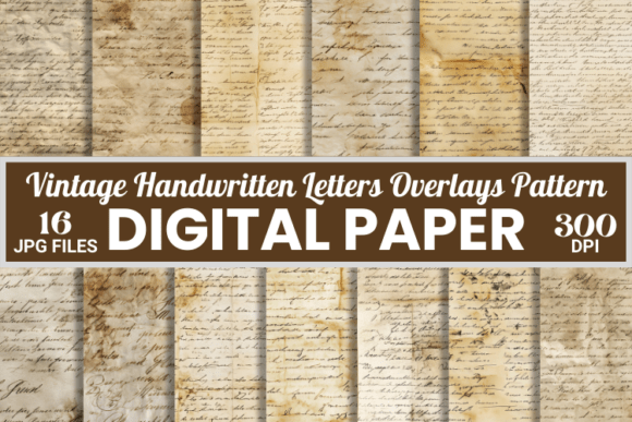Download Vintage Handwritten Letters Overlays - Handwritten letters Collection