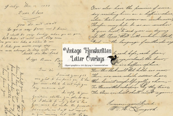 Download Vintage Handwritten Letters Overlays - Handwritten letters Collection